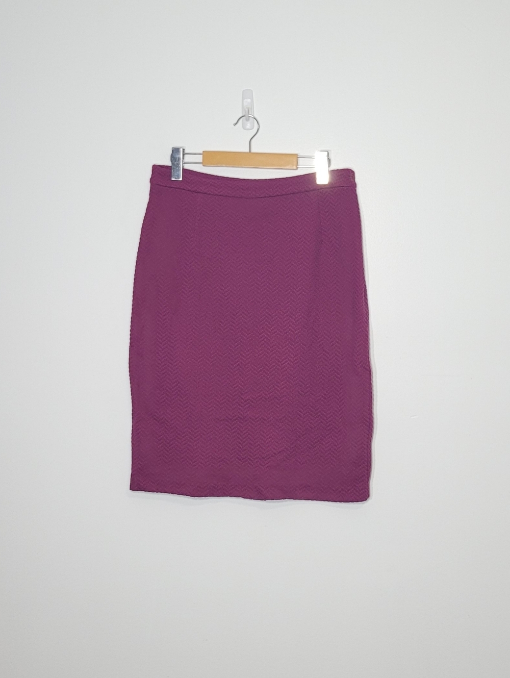 Joan Rivers Magenta Cotton Blend Texture Fabric Business Casual Size Small